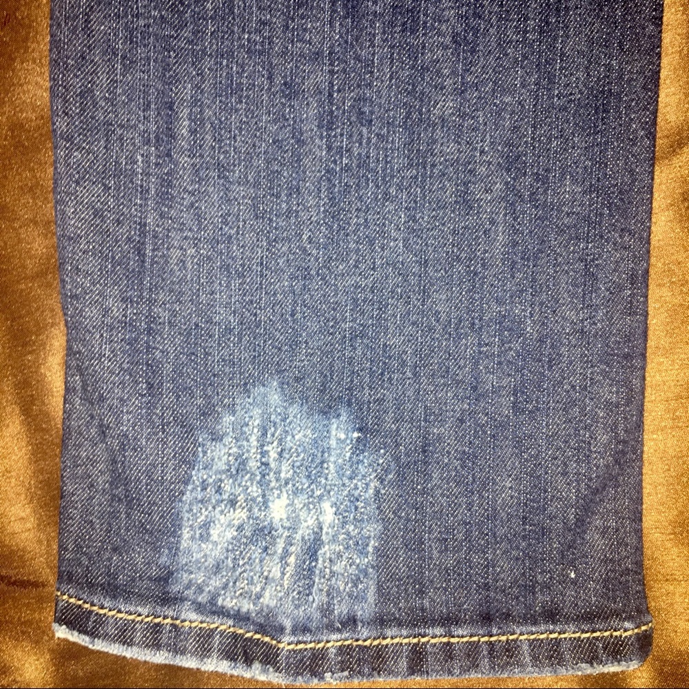Seven Distressed Cropped Flare Denim Jeans 28 x 24 - Picture 8 of 8